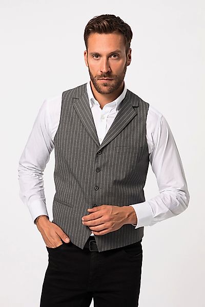JP1880 Steppweste Weste FLEXNAMIC® Nadelstreifen Revers günstig online kaufen