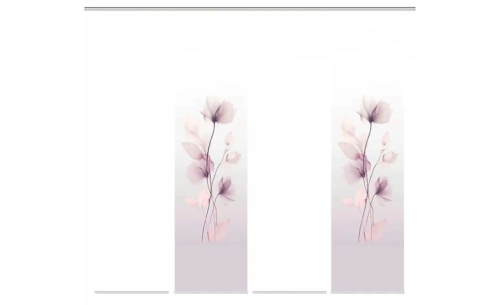 HOME in green Schiebevorhang   ¦ lila/violett ¦ Synthetik ¦ Maße (cm): B: 6 günstig online kaufen