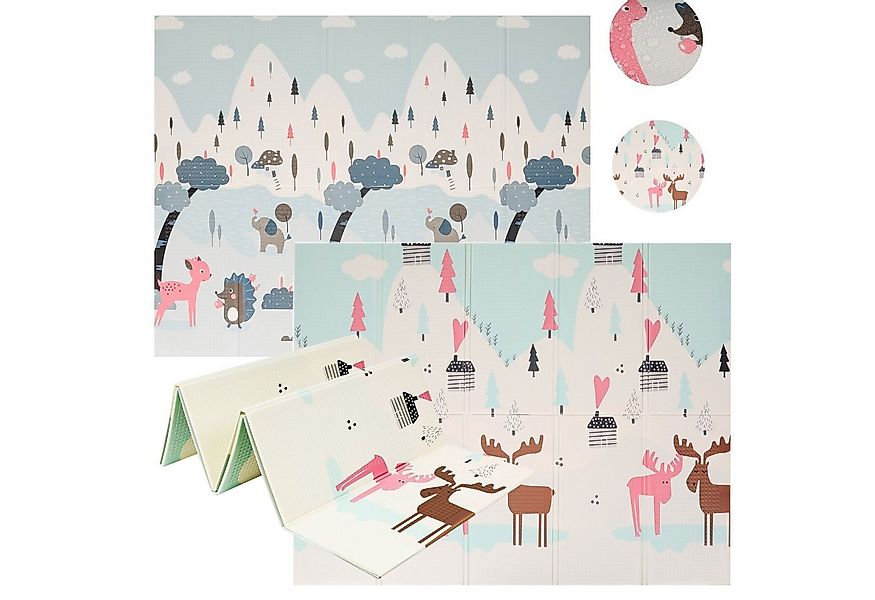 COIL Spielmatte Bodenmatte,faltbar Spielmatte,Kinderteppich,wasserdicht Kra günstig online kaufen