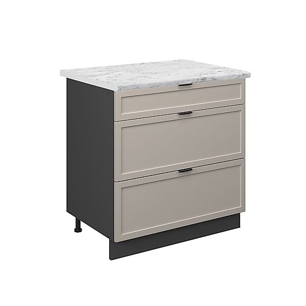 Vicco Unterschrank Fame-Line, GrauBeige/Anthrazit, 80 cm günstig online kaufen