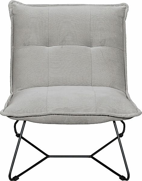 ED EXCITING DESIGN Sessel "Vico" mit Design-Gestell aus schwarzem Metall, i günstig online kaufen