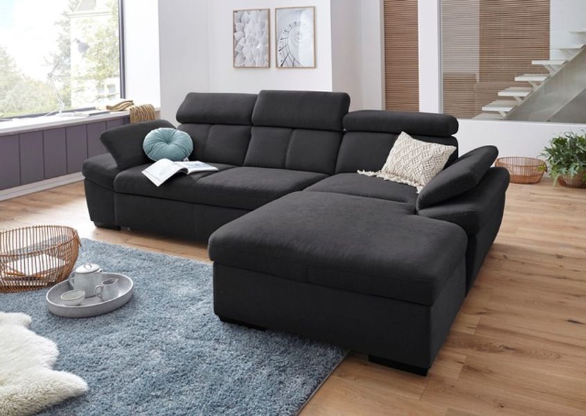 exxpo - sofa fashion Ecksofa »Salerno, inkl. Kopf- und Armteilverstellung, günstig online kaufen
