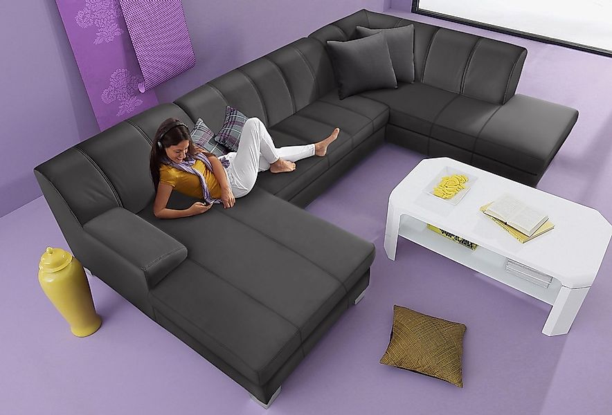 Home affaire Wohnlandschaft "Anzio, modern und gemütlich, niedrige Armlehne günstig online kaufen