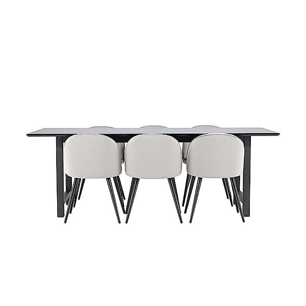 ebuy24 Essgruppe Oslo Essgruppe Esstisch 100x220cm günstig online kaufen