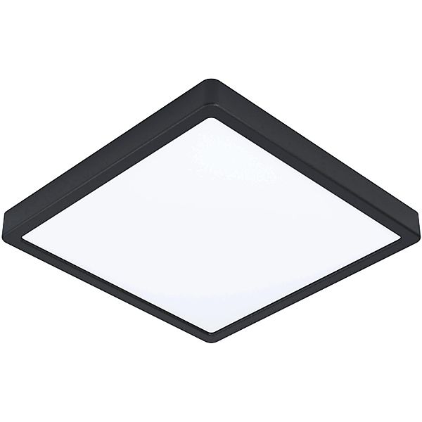LED-Deckenlampe Fueva 5, IP20 schwarz 28,5x28,5cm günstig online kaufen