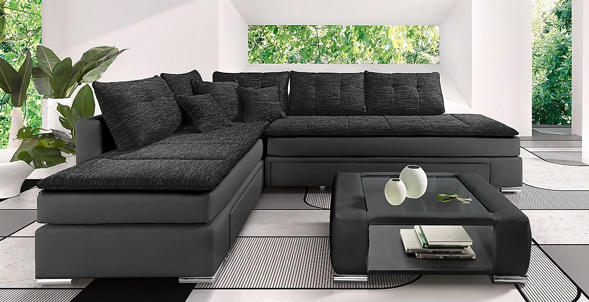 INOSIGN Ecksofa "Night & Day L-Form, B: 304 cm", mit Bettfunktion, Bettkast günstig online kaufen
