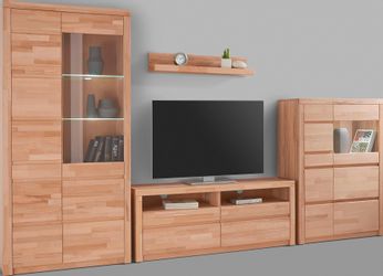 Home affaire Wohnwand »Silkeborg« Set, 4 Stk. tlg. teilmassives Holz günstig online kaufen