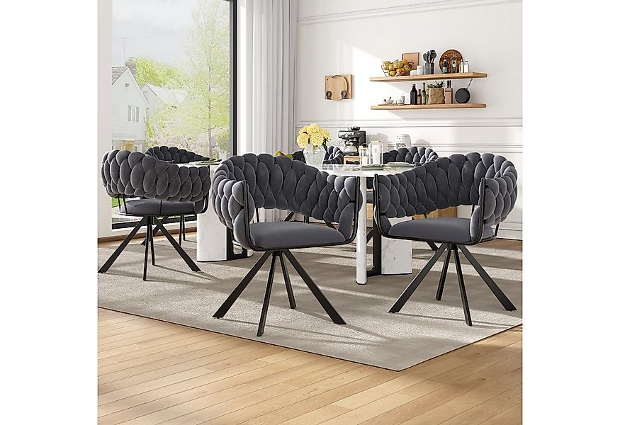 Flieks Esszimmerstuhl (Set, 6 St), 2er Set Polsterstühle Armlehnstühle Wohn günstig online kaufen