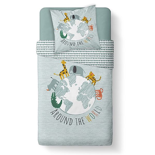 Familando Kinderbettwäsche Around the World 135x200 günstig online kaufen