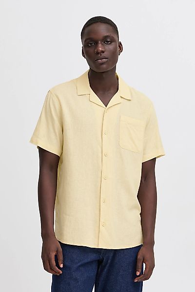 Blend Leinenhemd "BHVictor" Stilvolles Kurzarmhemd aus Leinenmix und Brustt günstig online kaufen