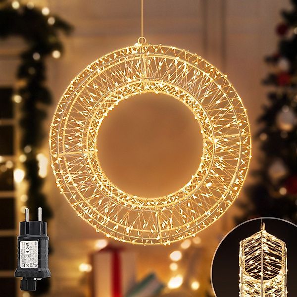 Salcar LED-Lichterkette Lichtkranz LED Dekokranz Weihnachts günstig online kaufen