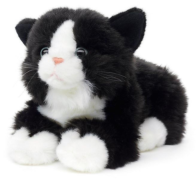 Uni-Toys Kuscheltier Katze, liegend - versch. Fellfarben - Länge 20 cm - Pl günstig online kaufen
