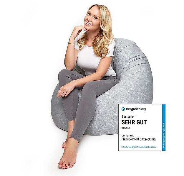 Lumaland Sitzsack Flexi Comfort, Bodenkissen Lounge 250l & 300l Bean Bag günstig online kaufen