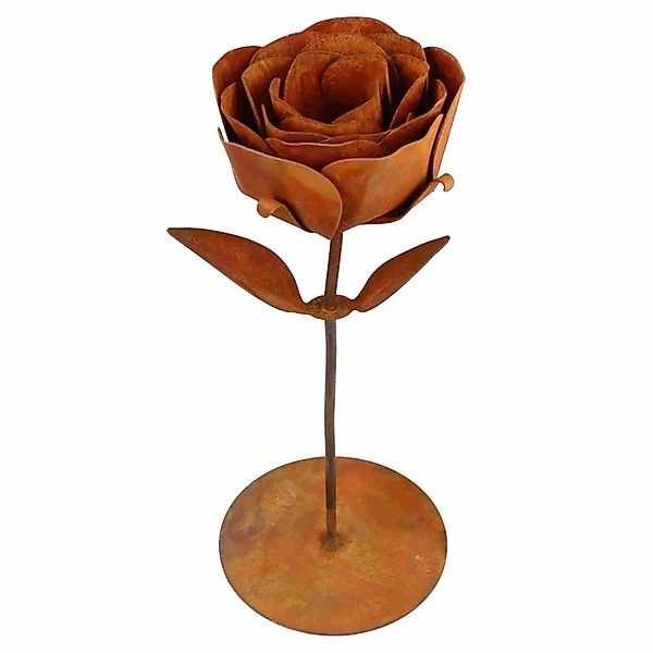 Rostikal Dekofigur Rost Metall Rose Garten günstig online kaufen