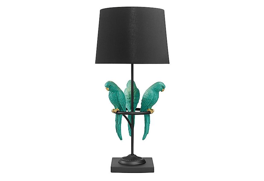 riess-ambiente Tischleuchte WILDLIFE 75cm schwarz / türkis, Ein-/Ausschalte günstig online kaufen