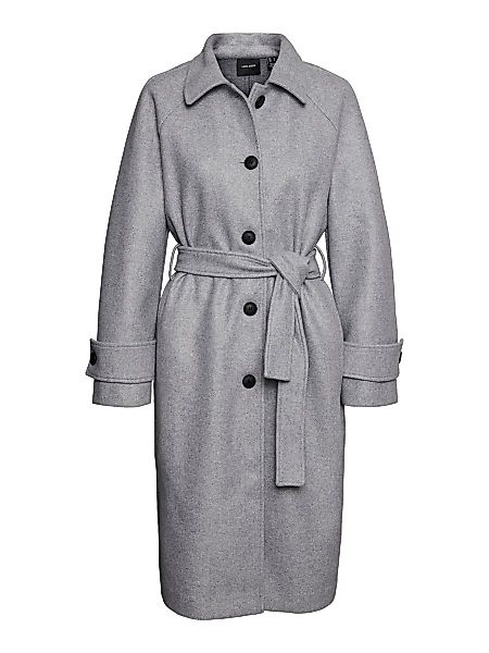 VERO MODA Langer Mantel Damen Grau günstig online kaufen