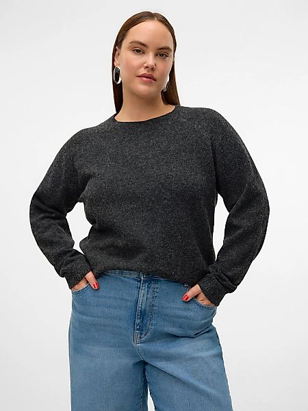 Vero Moda Curve Rundhalspullover "VMCDOFFY LS O-NECK BLOUSE GA NOOS CUR" günstig online kaufen