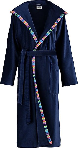 Cawö Bademantel Bademantel mit Kapuze, Langform, Velours-Frottier, mit Kapu günstig online kaufen