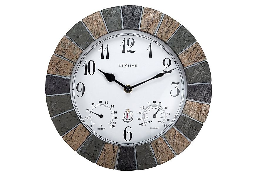 NEXTIME Wanduhr 4311 (Wetterfeste Uhr aus Stein) günstig online kaufen