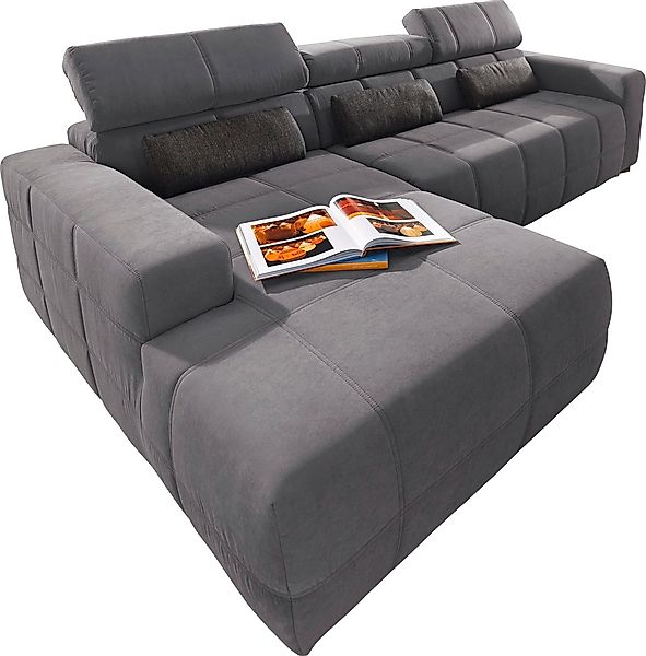 DOMO collection Ecksofa »Brandon B/T: 289/177 cm, belastbar bis 140kg/ Sitz günstig online kaufen
