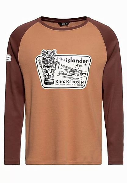 KingKerosin Longsleeve The Islander mit Raglanärmel günstig online kaufen