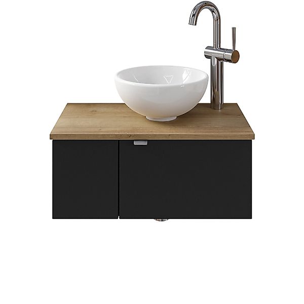 Pelipal Einzelwaschtisch Serie 6915 61 cm Schwarz mit Softclose günstig online kaufen