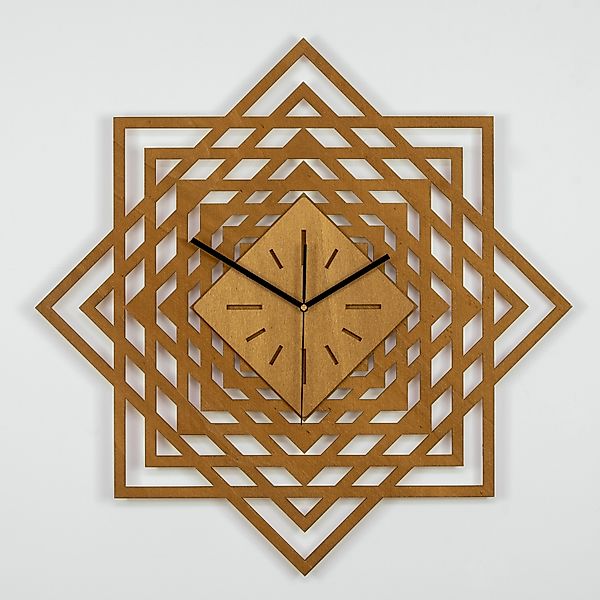 ORNAMENTI Wanduhr Grosse, moderne, geometrisch, holz, günstig online kaufen
