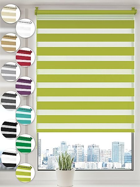 Doppelrollo Klemmfix ohne Bohren Rollos für Fenster und Tür Seitenzugrollo, günstig online kaufen