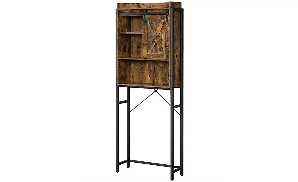 Waschmaschinenüberbau   ¦ braun ¦ Maße (cm): B: 64 H: 171 Regale > Badregal günstig online kaufen
