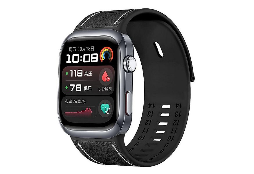 Wigento Smartwatch-Armband Für Huawei Watch D2 Hochwertiges Leder Hybrid Si günstig online kaufen
