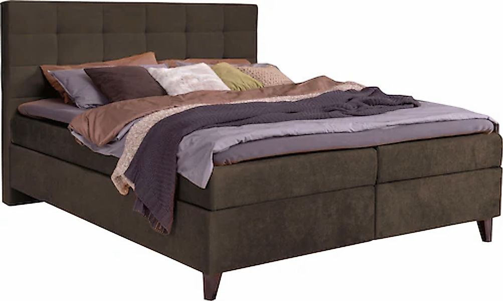 alina Boxspringbett »Neomi« inklusive Matratze und Topper günstig online kaufen