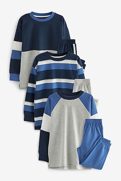 Next Pyjama 3er-Pack Schlafanzüge mit langen günstig online kaufen