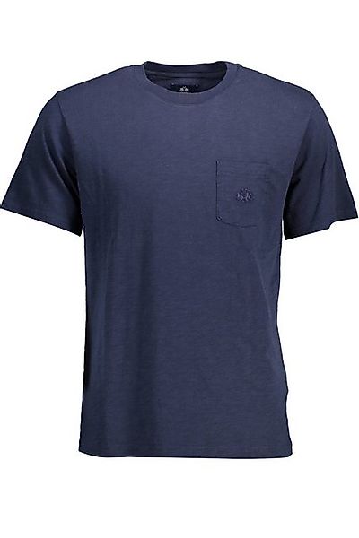 La Martina T-Shirt Herren Kurzarm T-Shirt in Blau - Stickerei & günstig online kaufen