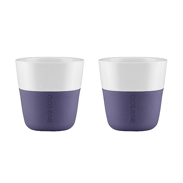 Eva Solo - Colour Grip Espressobecher 2er Set 80ml - violettblau/H x Ø 6,2x günstig online kaufen