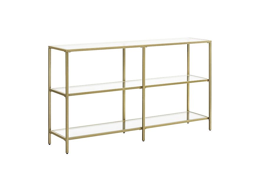 VASAGLE Konsolentisch, Beistelltisch, Flurtisch, Breite100/130cm, Hartglas günstig online kaufen