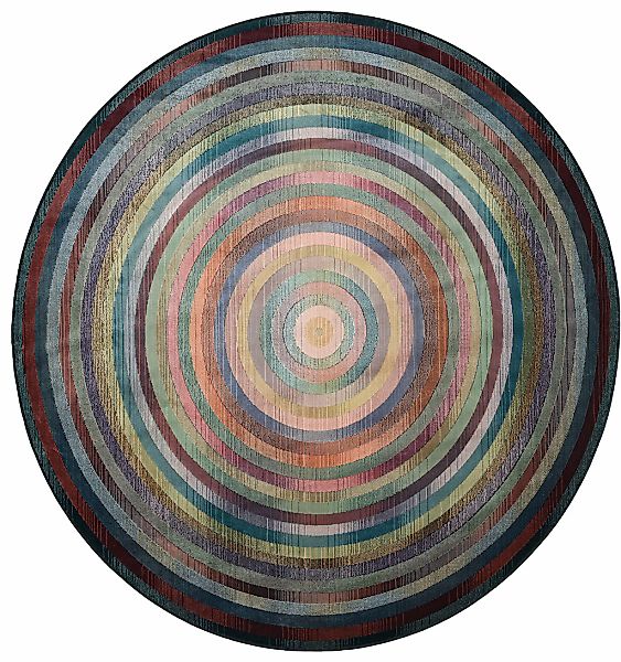 THEKO Teppich "Gabiro 001" rund 10 mm Höhe gewebt, ideal im Wohnzimmer & Sc günstig online kaufen