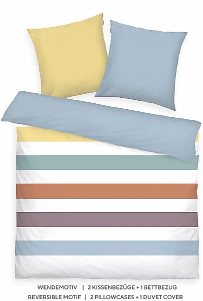 TOM TAILOR HOME Bettwäsche "COLORED STRIPES in Gr. 135x200cm, 155x220cm, 20 günstig online kaufen