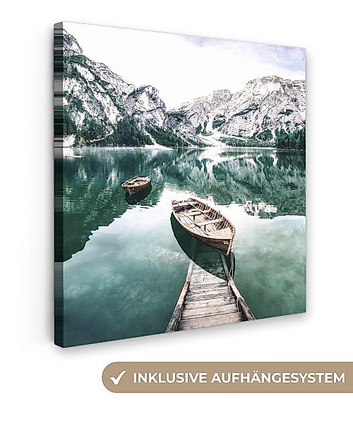 OneMillionCanvasses® Leinwandbild Berge - Schnee - günstig online kaufen