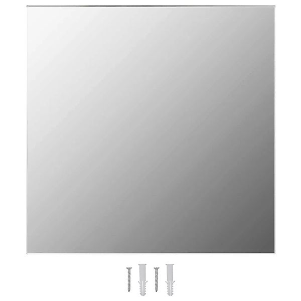 Wandspiegel 2 Stk. 40x40 Cm Quadratisch Glas günstig online kaufen