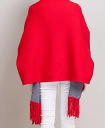 MyBeautyworld24 Poncho Frauen Poncho mit Ärmeln günstig online kaufen