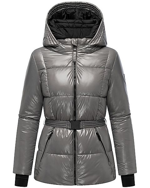Navahoo Steppjacke Eisglanz 14 Glänzende Damen Winterjacke mit Taillengürte günstig online kaufen