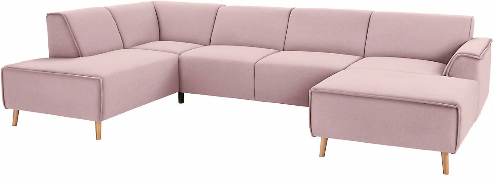 Home affaire Wohnlandschaft "Janek Scandic Design, elegant und zeitlos U-Fo günstig online kaufen