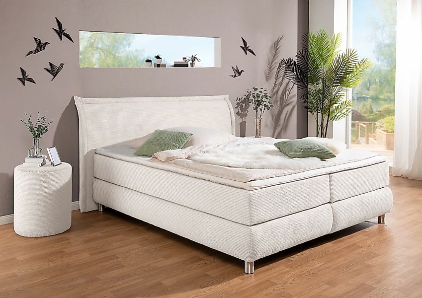 INOSIGN Boxspringbett ""Coloma" erhältlich in H2, H3 oder H4 inkl. Topper", günstig online kaufen
