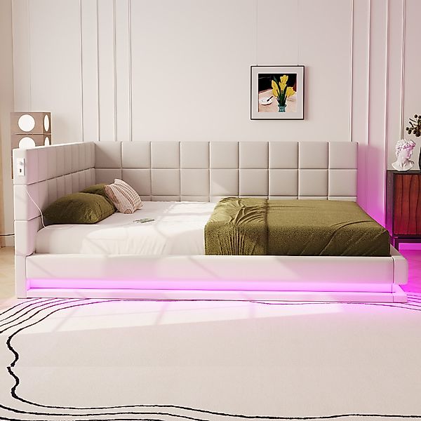 HAUSS SPOLE Schlafsofa 160x200, mit LED günstig online kaufen