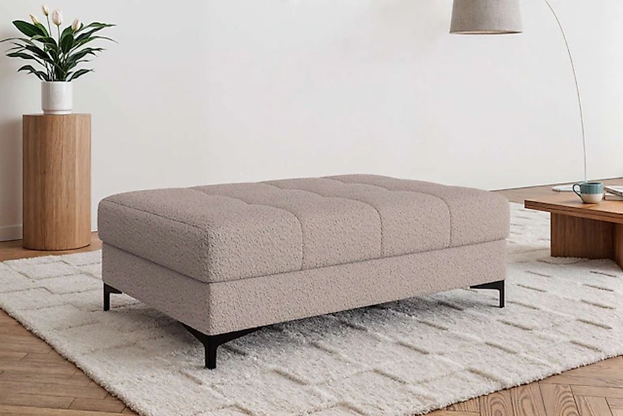 OTTO home Polsterhocker »LEEVKE Sitzhocker passend zum Sofa, Breite 115 cm« günstig online kaufen