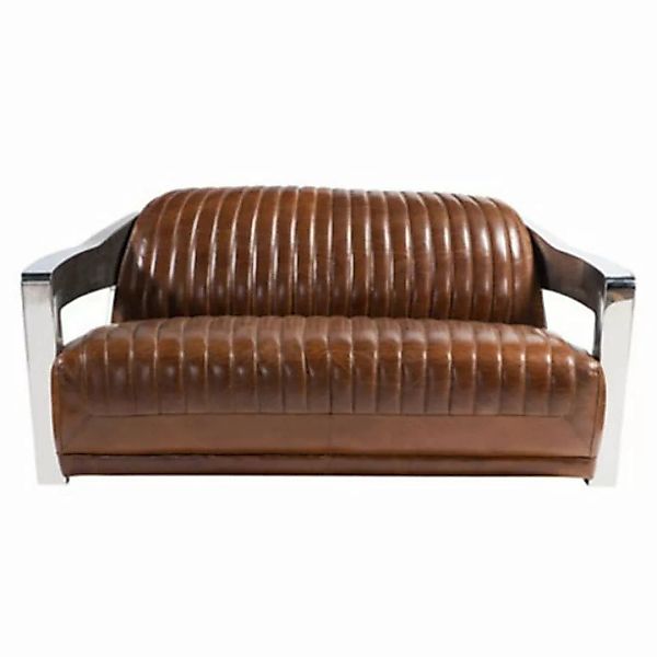 JVmoebel Sofa, Echtleder Sofa Leder Designsofa 3-Sitzer Vintage Couch günstig online kaufen
