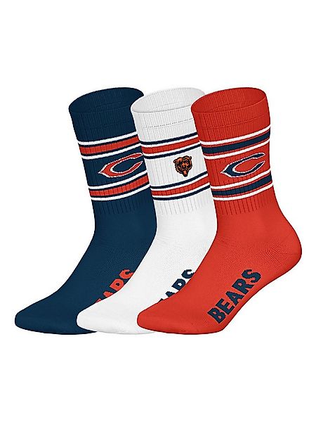 HUDDLE Freizeitsocken Chicago Bears Crew (3-Paar) Casual Socken, Alltagssoc günstig online kaufen