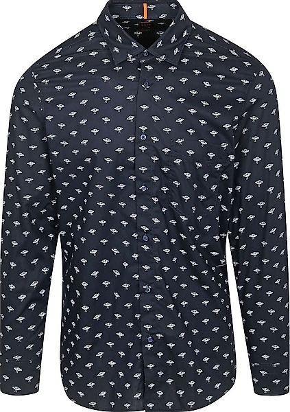 BOSS Remiton Hemd Navy - Größe M günstig online kaufen