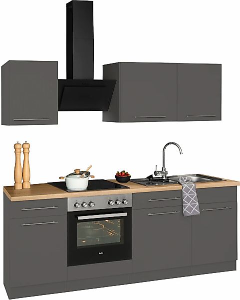 wiho Küchen Küchenzeile "Unna", mit E-Geräten, Breite 220 cm günstig online kaufen