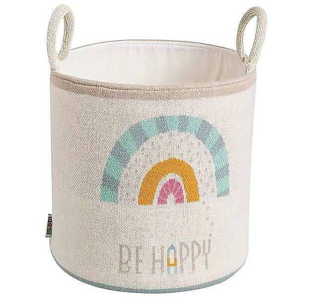 howa Aufbewahrungskorb be happy, Spielzeugkorb Kinderzimmer beige, Baumwoll günstig online kaufen